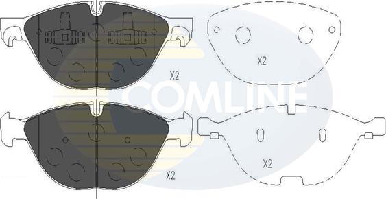 Comline CBP06021 - Гальмівні колодки, дискові гальма autozip.com.ua