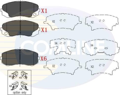 Comline CBP06079 - Гальмівні колодки, дискові гальма autozip.com.ua