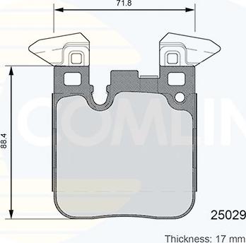 Comline CBP06108 - Гальмівні колодки, дискові гальма autozip.com.ua