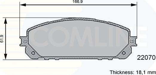Comline CBP06113 - Гальмівні колодки, дискові гальма autozip.com.ua