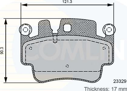 Comline CBP06131 - Гальмівні колодки, дискові гальма autozip.com.ua