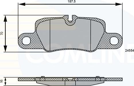 Comline CBP06123 - Гальмівні колодки, дискові гальма autozip.com.ua
