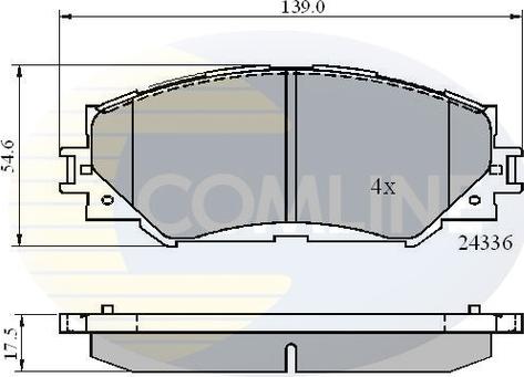 Comline CBP01515 - Гальмівні колодки, дискові гальма autozip.com.ua