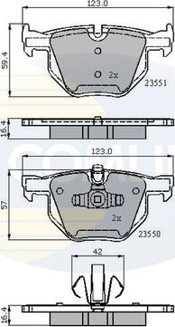 Comline CBP01671 - Гальмівні колодки, дискові гальма autozip.com.ua