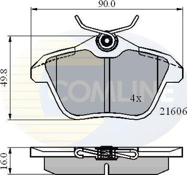 Comline CBP01095 - Гальмівні колодки, дискові гальма autozip.com.ua