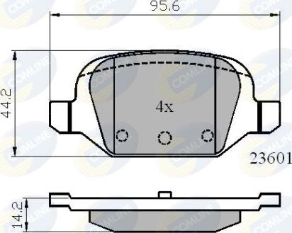 Comline CBP01026 - Гальмівні колодки, дискові гальма autozip.com.ua