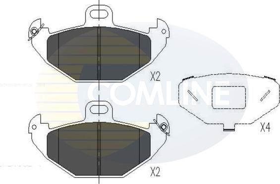 Comline CBP01020 - Гальмівні колодки, дискові гальма autozip.com.ua