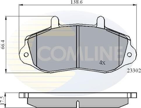 Comline CBP01021 - Гальмівні колодки, дискові гальма autozip.com.ua