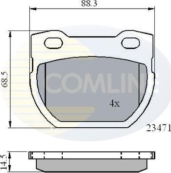 Comline CBP01078 - Гальмівні колодки, дискові гальма autozip.com.ua