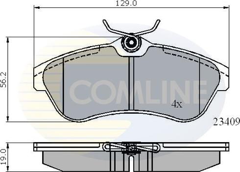 Comline CBP01146 - Гальмівні колодки, дискові гальма autozip.com.ua