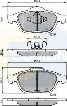 Comline CBP01116 - Гальмівні колодки, дискові гальма autozip.com.ua