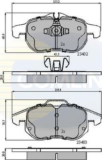 Comline CBP01137 - Гальмівні колодки, дискові гальма autozip.com.ua