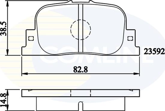 Comline CBP01172 - Гальмівні колодки, дискові гальма autozip.com.ua