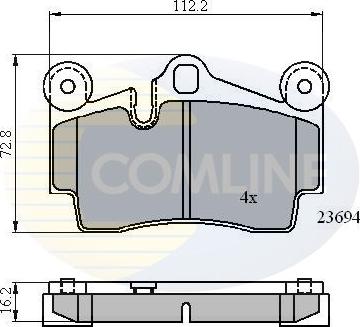 Comline CBP01316 - Гальмівні колодки, дискові гальма autozip.com.ua