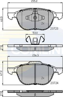 Comline CBP01323 - Гальмівні колодки, дискові гальма autozip.com.ua