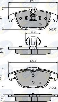 Comline CBP01792 - Гальмівні колодки, дискові гальма autozip.com.ua