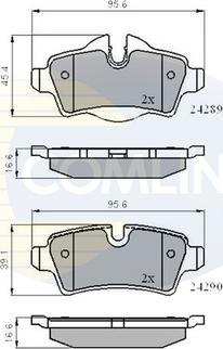 Comline CBP01759 - Гальмівні колодки, дискові гальма autozip.com.ua