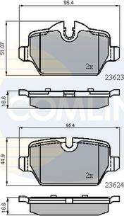 Comline CBP01710 - Гальмівні колодки, дискові гальма autozip.com.ua