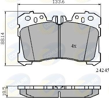 Comline CBP01733 - Гальмівні колодки, дискові гальма autozip.com.ua