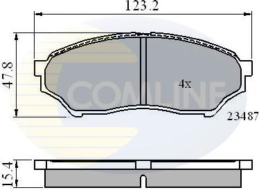 Comline CBP0826 - Гальмівні колодки, дискові гальма autozip.com.ua