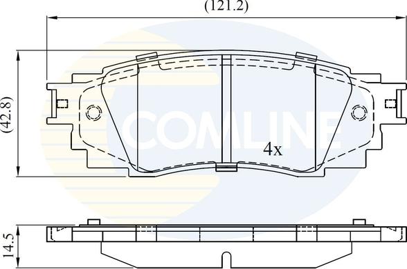 Comline CBP02430 - Гальмівні колодки, дискові гальма autozip.com.ua