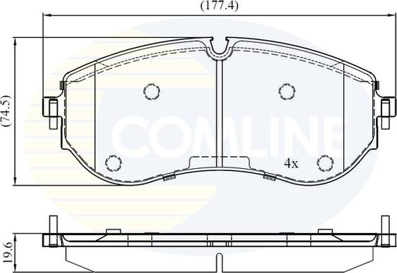 Comline CBP02528 - Гальмівні колодки, дискові гальма autozip.com.ua