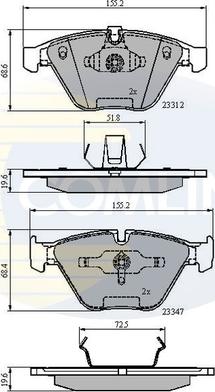 Comline CBP02033 - Гальмівні колодки, дискові гальма autozip.com.ua