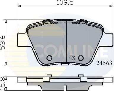 Comline CBP02022 - Гальмівні колодки, дискові гальма autozip.com.ua