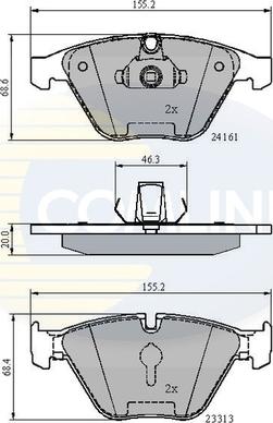 Comline CBP02100 - Гальмівні колодки, дискові гальма autozip.com.ua