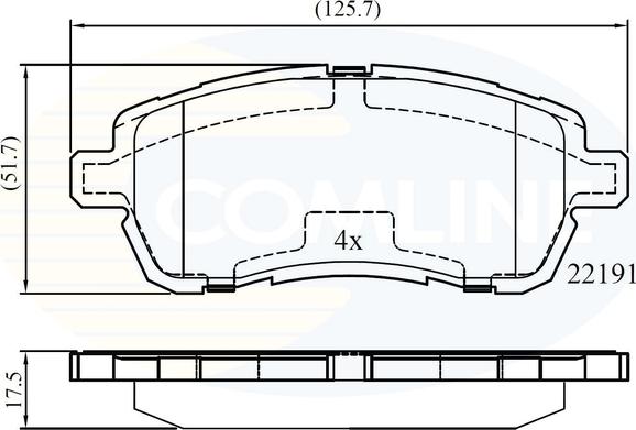 Comline CBP02361 - Гальмівні колодки, дискові гальма autozip.com.ua