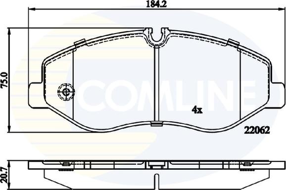 Comline CBP02317 - Гальмівні колодки, дискові гальма autozip.com.ua