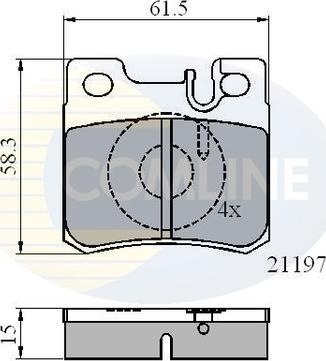 Comline CBP0226 - Гальмівні колодки, дискові гальма autozip.com.ua