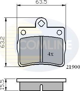 Comline CBP0220 - Гальмівні колодки, дискові гальма autozip.com.ua