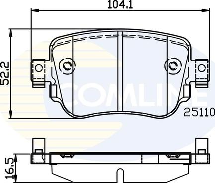 Comline CBP02220 - Гальмівні колодки, дискові гальма autozip.com.ua