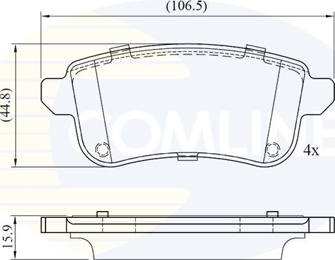 Comline CBP02776 - Гальмівні колодки, дискові гальма autozip.com.ua