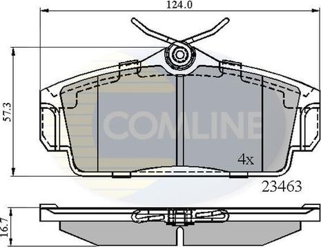 Comline CBP0740 - Гальмівні колодки, дискові гальма autozip.com.ua