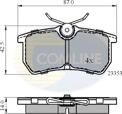 Comline CBP0705 - Гальмівні колодки, дискові гальма autozip.com.ua