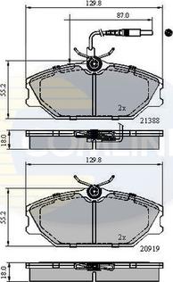 Comline CBP1526 - Гальмівні колодки, дискові гальма autozip.com.ua