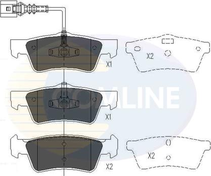 Comline CBP16062 - Гальмівні колодки, дискові гальма autozip.com.ua