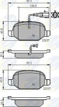 Comline CBP16013 - Гальмівні колодки, дискові гальма autozip.com.ua