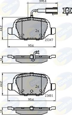 Comline CBP11026 - Гальмівні колодки, дискові гальма autozip.com.ua