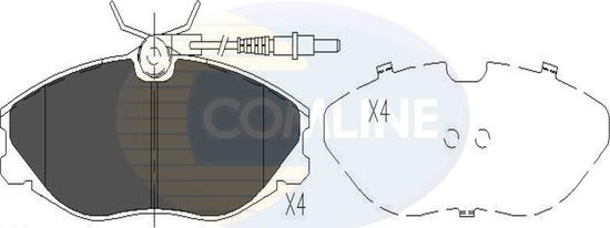 Comline CBP11129 - Гальмівні колодки, дискові гальма autozip.com.ua