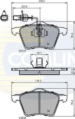 Comline CBP1885 - Гальмівні колодки, дискові гальма autozip.com.ua