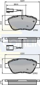 Comline CBP12047 - Гальмівні колодки, дискові гальма autozip.com.ua