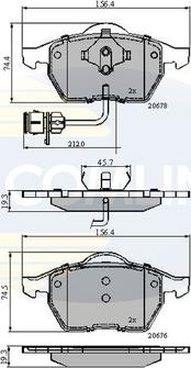 Comline CBP1715 - Гальмівні колодки, дискові гальма autozip.com.ua