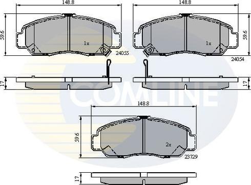 Comline CBP3949 - Гальмівні колодки, дискові гальма autozip.com.ua