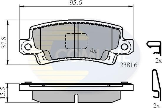 Comline CBP3942 - Гальмівні колодки, дискові гальма autozip.com.ua