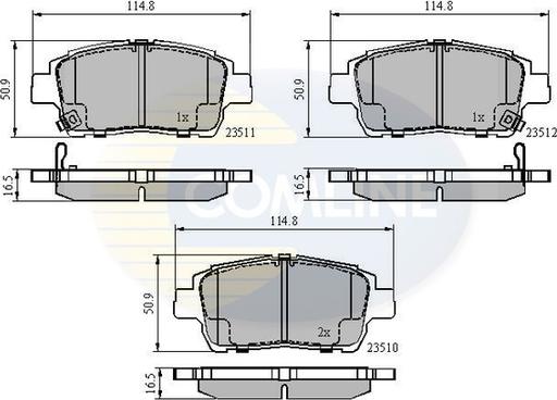 Comline CBP3901 - Гальмівні колодки, дискові гальма autozip.com.ua