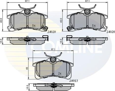 Comline CBP3903 - Гальмівні колодки, дискові гальма autozip.com.ua