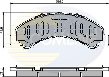 Comline CBP3918 - Гальмівні колодки, дискові гальма autozip.com.ua
